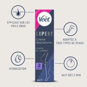 Veet Expert Crème Dépilatoire Corps & Jambes - Épilation Douce Mali - DanaPlus